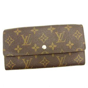 Louis Vuitton Wallet Purse Monogram Brown Woman unisex Authentic Used